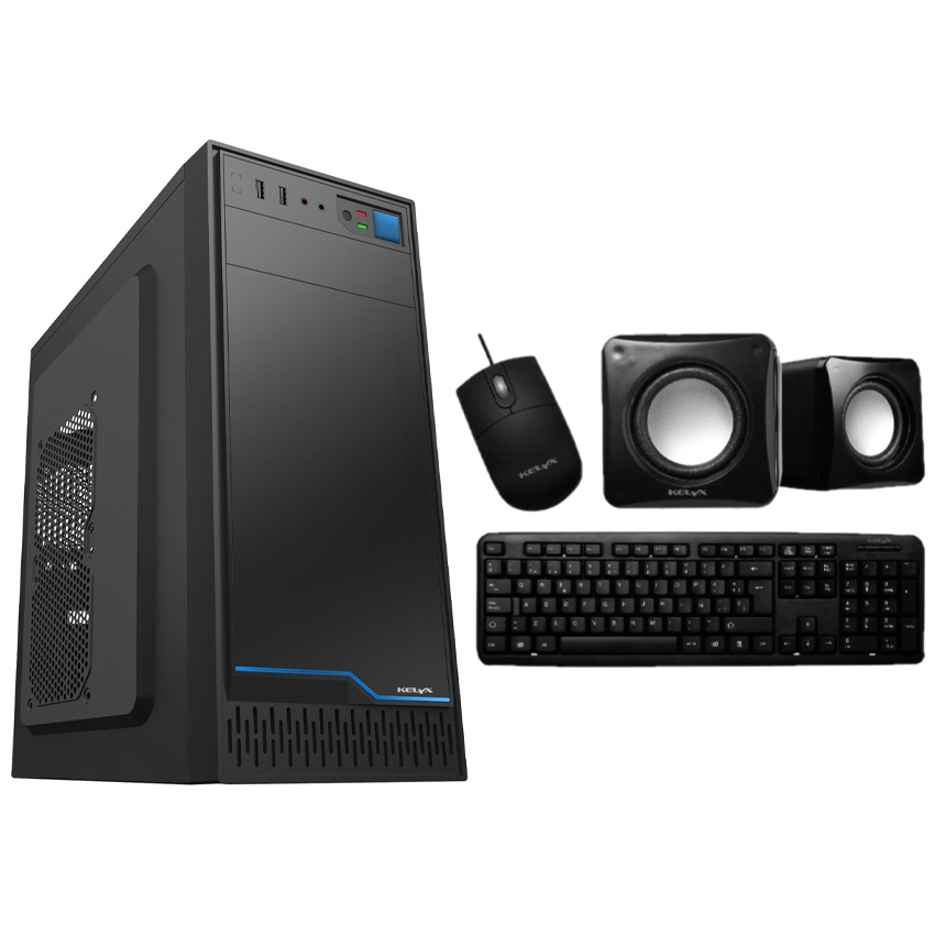 Gabinete Kit Kelyx Lc728-20 Negro 500w